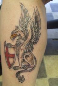 muške noge Griffin tetovaža životinja životinja