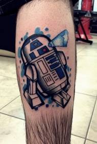 Boja nogu jednostavna slika tetovaže robota R2D2