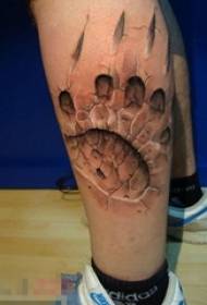 abafana inkonyane emnyama grey sketch 3d inja uzipho wesithombe se-tattoo