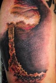 Kruroj mirindaj multkoloraj grandaj eksplodaj tatuaj bildoj