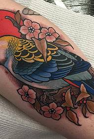 scuola di vitelli modello tatuaggio tatuaggio pappagallo europeo e americano