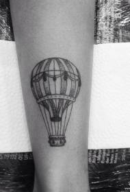 mažas mažas šviežio oro baliono tatuiruotės modelis