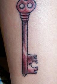 Immagine del tatuaggio chiave decorativa colore gamba
