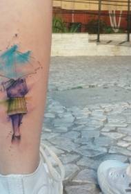 malá noha európske a americké tetovanie tetovania