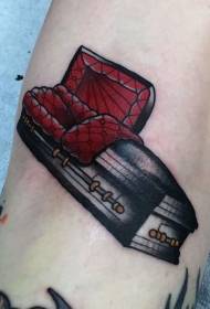 Imagem de tatuagem de caixão lindo cor de perna