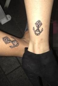 izibini zokudala ithole iYurophu kunye neMelika ii-anchor tattoo imifanekiso