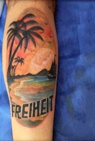Aigéan daite le patrún tattoo loinge
