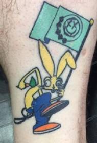 gambo di tatuaggi orecchio coniglio coniglio maschio su cartone animato coniglio Immagini di tatuaggi