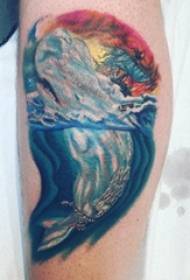 Tattoo whale boys calves on whale tattoo designs