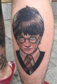 Koulè janm Harry Potter modèl tatoo pòtrè