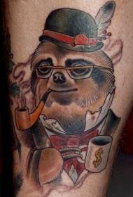 Dath cos seanphátrún tattoo sloth fear uasal