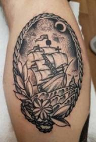 cov menyuam tub plab hlaub rau dub grey sketch taw tes thorn dag domineering classic sailing tattoo daim duab