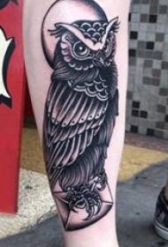 Tattoo Owl Boys Mainty paty amboara sary amin'ny zanak'omby