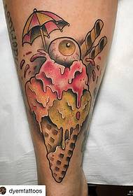 nating baka Europe ug America pattern sa tattoo sa tattoo sa cream