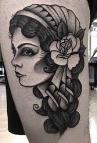modello di tatuaggio di carattere ragazza modello di tatuaggio di carattere ragazza vitello ragazzi