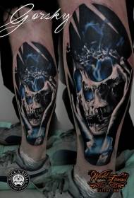 Kruro koloro nova lernejo stilo koloro tatuaje