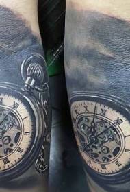 Цвет ног реалистичные часы татуировки