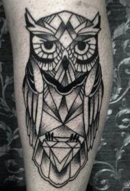 Kallef Geometrie schwaarz gro Eegelen Tattoo Muster