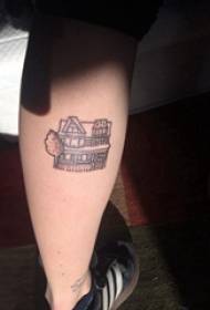 Kuvaka Vakomana veTatova Mhuru paBlack Chivakwa tattoo Mufananidzo