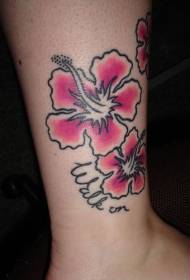 dath cos phatrún tattoo hibiscus simplí