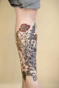 Крака цветни сладки различни цветни татуировки снимки