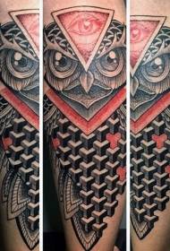 Gaya geometri gambar legok gambar tattoo hantu