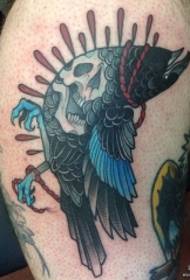 mofuta oa tattoo ea nonyana ea European and American bird bird tattoo