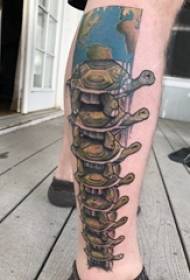 foto di tartaruga con gambo maschio tatuaggio di tartaruga carino 99224-Tatuaggio di ancoraggio europeo-americano gambo di maschio sulle immagini di tatuaggi di ancoraggio europei e americani