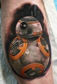 Tattooвезда во боја на Legвездени воени роботи за тетоважа