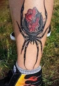 li ser wêneya tattooê ya spiderê şaneya mêran ya spîdar