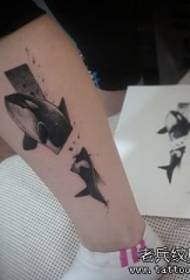 calfan maraƙi Turai da ƙirar fata mai laushi Whale