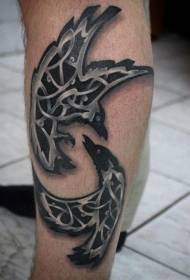 Ang pattern ng calf celtic knot na pattern ng gagong tattoo