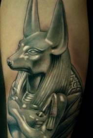 Matatu-emhando Anubis chifananidzo shank tattoo maitiro