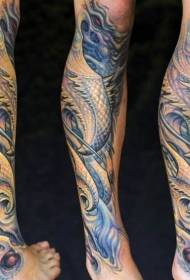 Kalf mariene masjinerie bio tattoo patroon