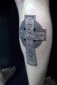 Pàtran tatù crois celtic clasaigeach laogh
