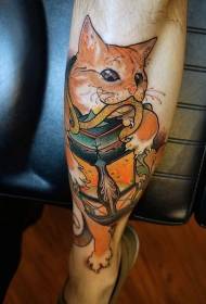 Leuke kat mei doaze tattoo-patroan