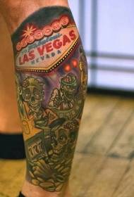 Pola Tato Kartun Shank Las Vegas Zombie