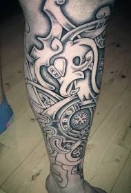 Spini de vițel model de tatuaj decorativ celtic