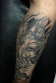 Nuovo tradizionale tatuaggio tatuaggio elefante grigio nero