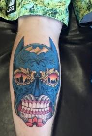 Totem Batman tattoo-patroon in Mexicaanse stijl