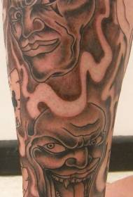 Modello di tatuaggio da clown brutto erotico