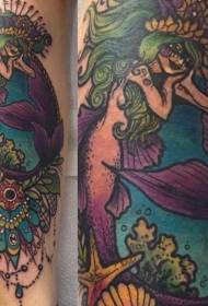 Chithunzi chojambulidwa pa mermaid tattoo
