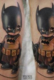 Μοσχάτο χαριτωμένο μωρό batman ζωγραφισμένο μοτίβο τατουάζ