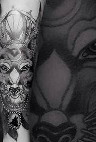 Vasikka luova ihana eläin totem tatuointi
