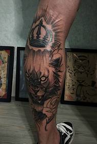 Slika tigrove tetovaže u teletu