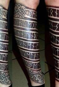 Shank muinainen kelttiläinen totem merkki tatuointi malli