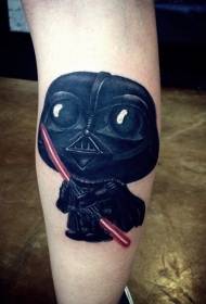 Àwòrán tatuu Calf funny aworan apẹrẹ tatuu Darth Vader