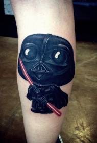 Cartone animato divertente polpaccio Darth Vader