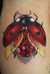 Mamanu lanu mamanu Ladybug diamond tattoo