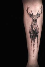 Pátrún tattoo fianna dubha ar an bhfiach greanta